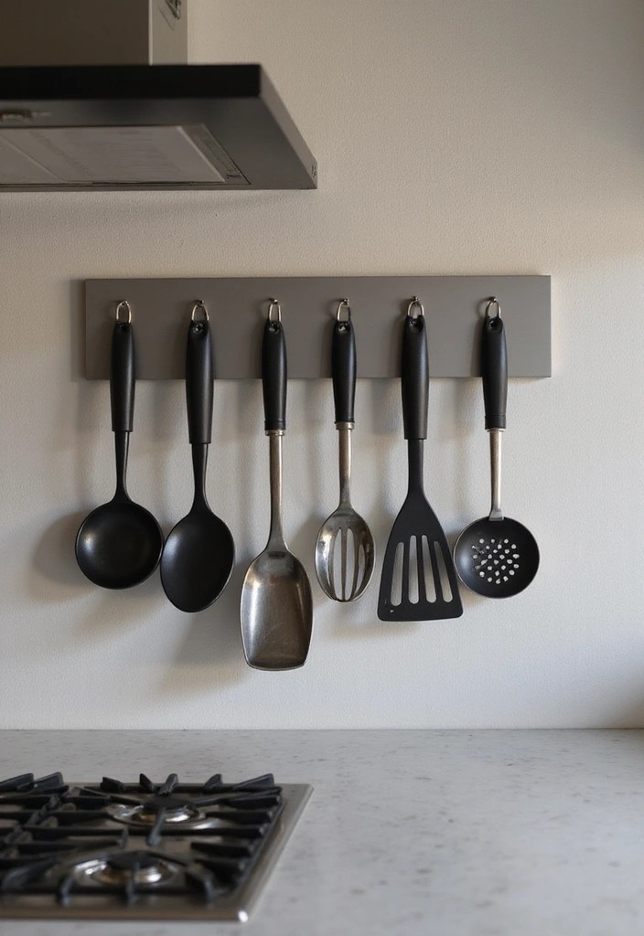 15 Ideas de Almacenamiento en la Cocina Que Te Harán Decir '¿Por Qué No Se Me Ocurrió Antes?!' - 12. Paneles Magnéticos para Herramientas