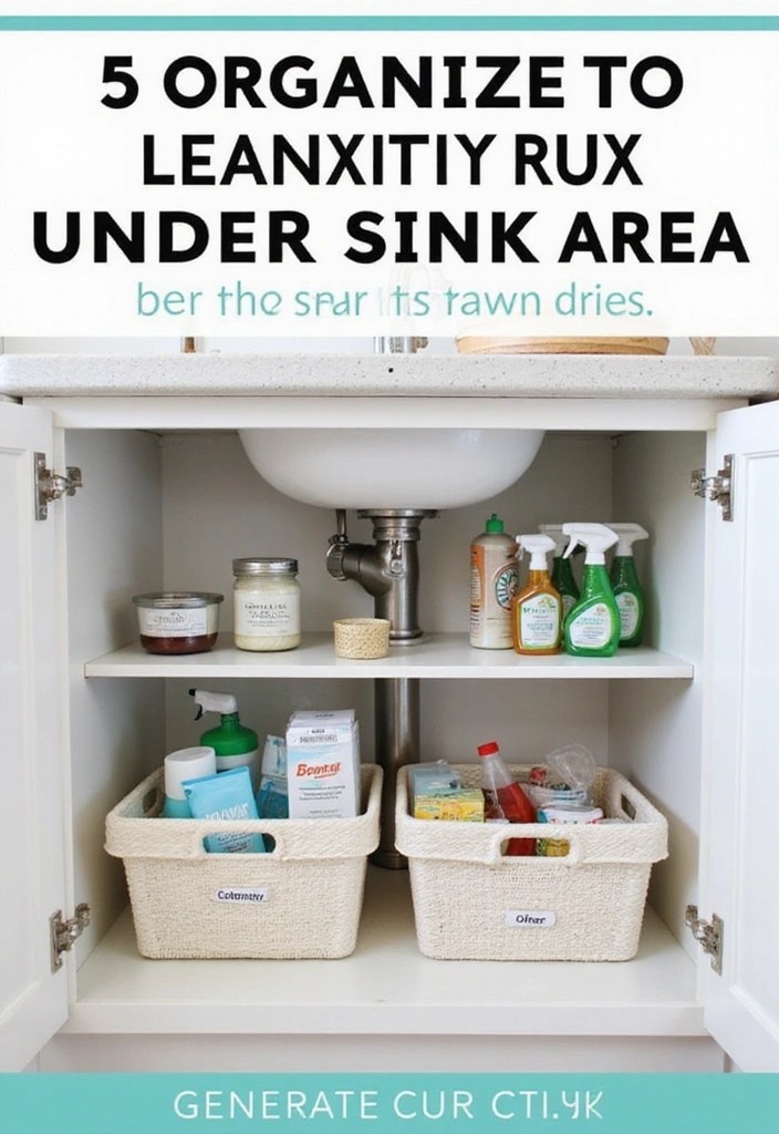 15 Ideas de Almacenamiento en la Cocina Que Te Harán Decir '¿Por Qué No Se Me Ocurrió Antes?!' - 8. Almacenamiento Bajo el Fregadero